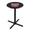 Holland Bar Stool Co 36" Blk Wrinkle Valdosta State Pub Table L211B3628ValdSt - alternate 1